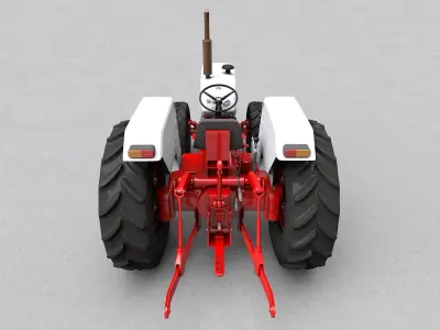 David Brown 1410 1974 Tractor 3D model