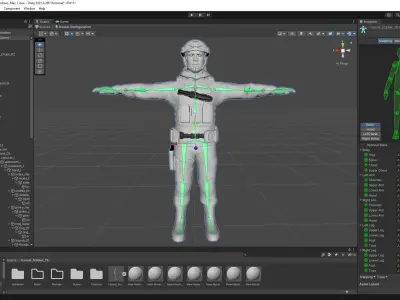Casual Soldier 19 Low-poly 3D model
