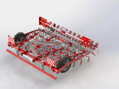 WG 0020 - Tine harrow 300 3D model