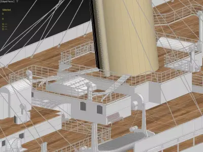 Titanic 1912 Full Detail 3D Model 3D model
