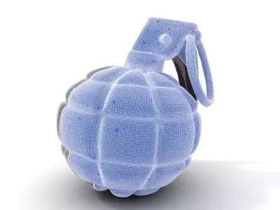 Grenade model pack with detailed texture and design Low-poly 3D model