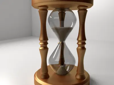 Hourglass sand 3D model