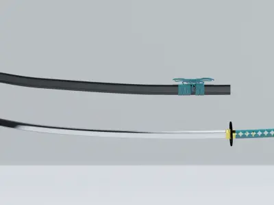 Katana - Dragonfly 3D model