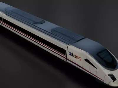 Siberian Train Long Distance Train 3D print model