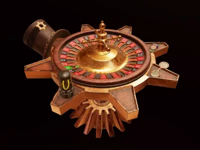 Steampunk Roulette 3D model