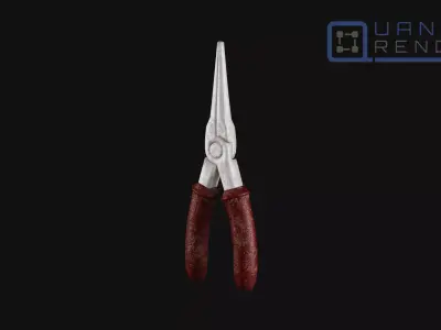 Pliers 001 Low-poly 3D model