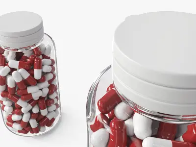 Pills Packs Collection 6 3D model