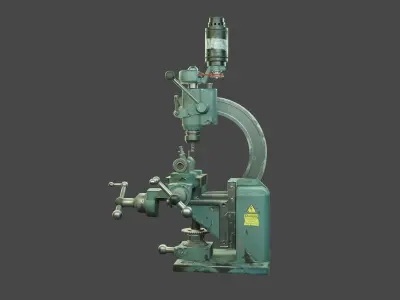 Drill machine very old electric drill machine  3D model