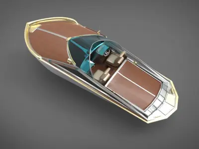 motor boat yacht 3D model