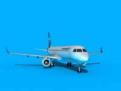 Embraer Emb-190 Ukraine Intl 3D model