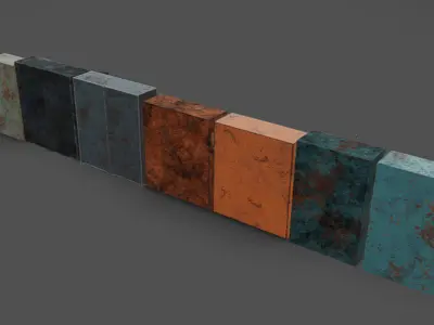 Lockers 04 Pack Low-poly 3D model