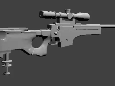 AWM 3d model for free Free 3D model