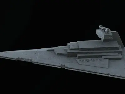 STAR WARS IMPERIAL STAR DESTROYER PBR Low-poly 3D model