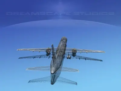 Boeing 757-300 Transamerica 3D model
