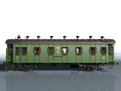 Passenger wagon 3D model