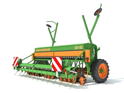 Amazone Seed Drill 3D model