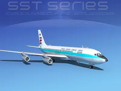 Boeing 707-320 SS African Express Airways 3D model