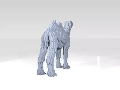 Camel Voxel 3D model