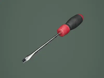 Screwdriver 01 Low-poly 3D model