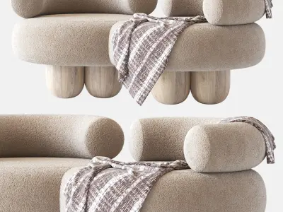 Siamese Sofa by Pietro Franceschini 3D model