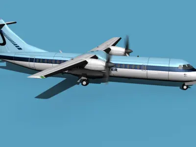 ATR  ATR-72-600 Universal Charter 3D model