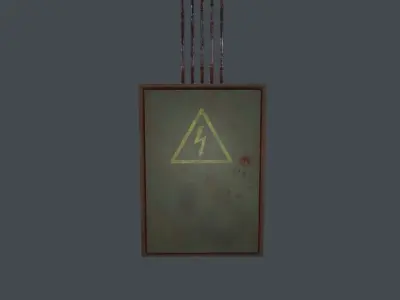 Electric Box 3D Model Low-poly 3D model