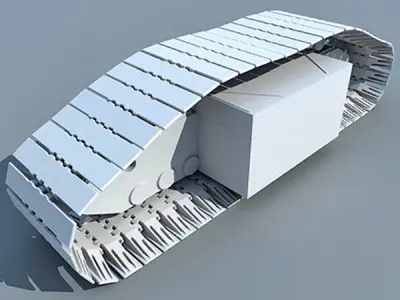 Detailed Crawler Shoe 3D model