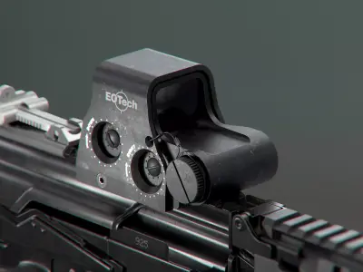 Scope EOTech XPS2-2 GameReady Low-poly 3D model