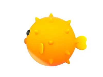 Puffer Fish 3D model purchase