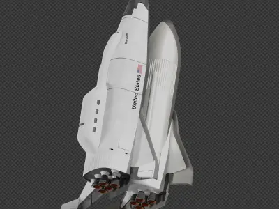 Shuttle-II Advanced Manned Launch System 3D model