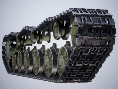 SU-152 tank chassis 3D model