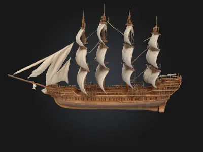 Majestic Voyager  Sail the Seas of Dreams 3D model