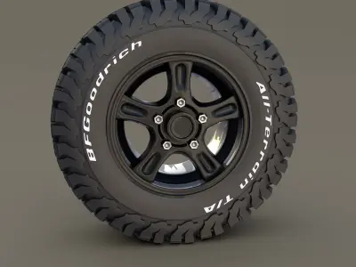 Offroad Alloy Wheel AT 3D model
