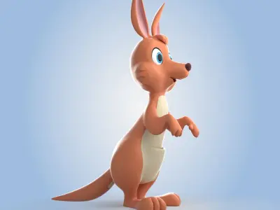 Kangaroo 3D model purchase