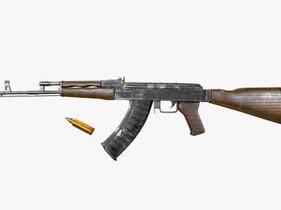 AK-47 Rifle 3D model purchase