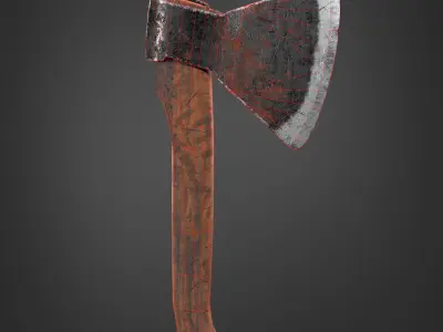 Axe Realistic Low-poly 3D model Low-poly 3D model