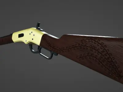 1866 Yellowboy Rifle 3D model
