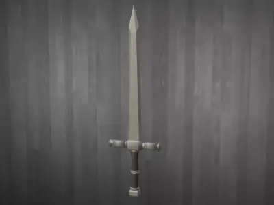 Long Sword low-poly game ready Low-poly 3D model