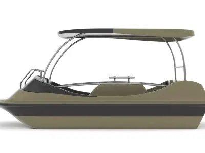 Fiberglass Pedal Boat 3D model