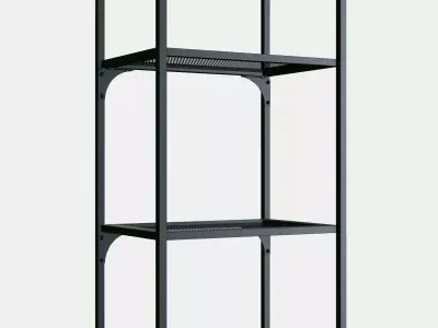 FJALLBO Shelving unit 1 Low-poly 3D model