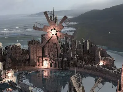 Call of Cthulhu  Innsmouth Kit bash full 1 3D model