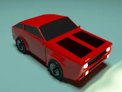 car for cartoon or games Free 3D model