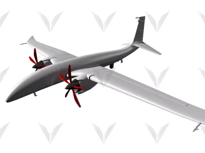 Baykar  AKINCI TIHA 3D model