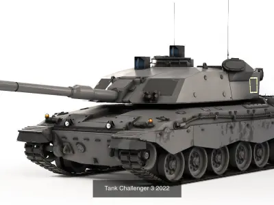 Collection of modern models of main battle tanks 3D Model Pack