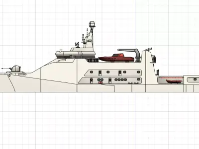 Indonesian Coast Guard Nipah class 3D print model