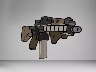 M4 carbine Low-poly 3D model purchase