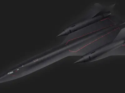 Lockheed SR-71 Blackbird 3D model purchase