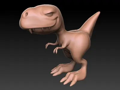 stylized dinosaur Free 3D model