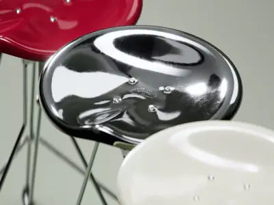 Clipper Counter Stool by Yasu Sasamoto for Dulton 3D model