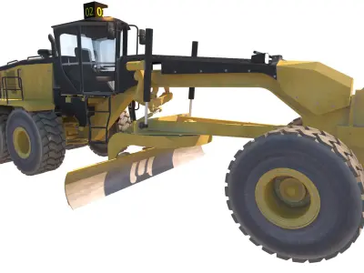 motor grader 3D model get